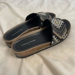 Donald J Pliner beaded slides